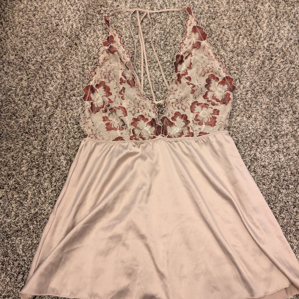 Auden Rose Gold Slip Dress
